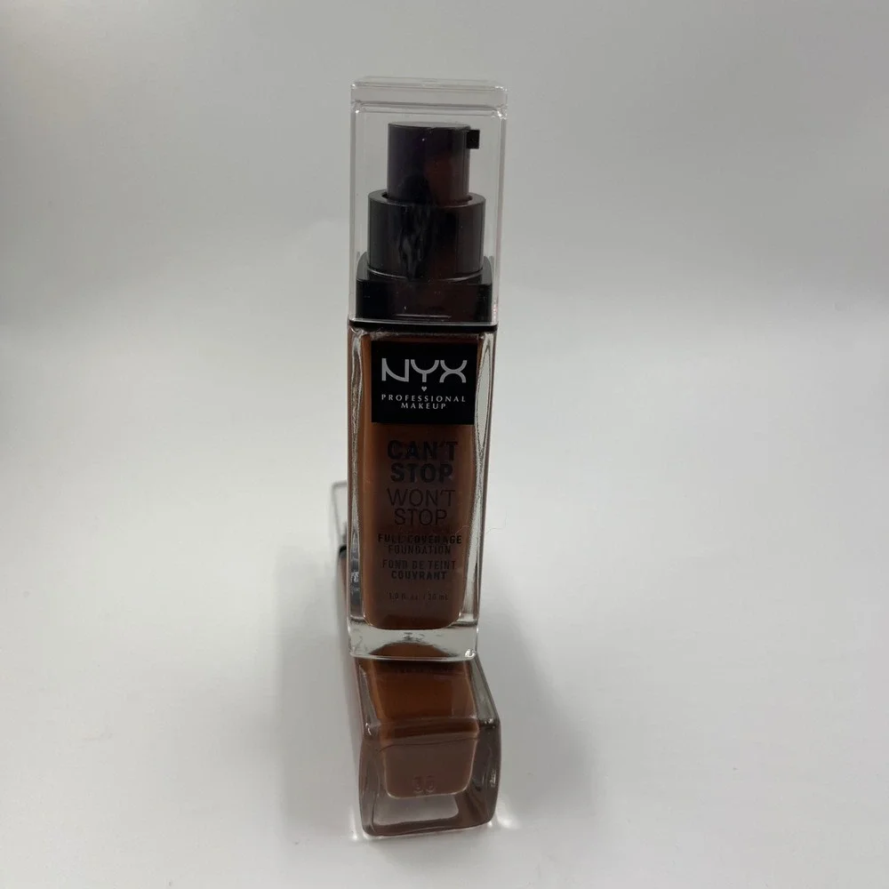 NYX Can't‎ Stop Won't Stop Full Coverage Foundation Chestnut 2 Pack CSWSF23